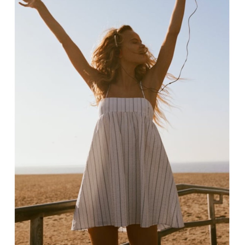 ZARA linen jumpsuit dress